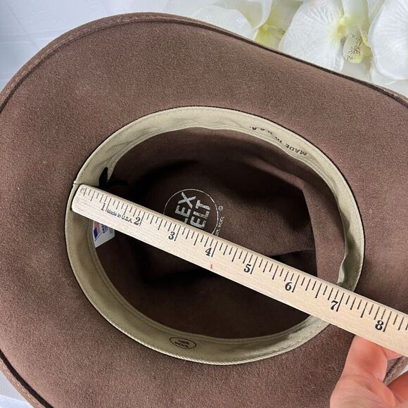 Flex felt wool hat Vintage size Small Petite Diameter 7" - Picture 7 of 11